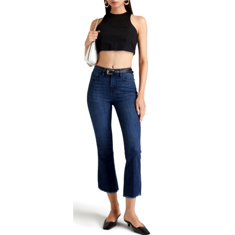 FRAME Le Crop Mini Bootcut Jeans Quiet Luxury Minimalist Western Boho Sz 26